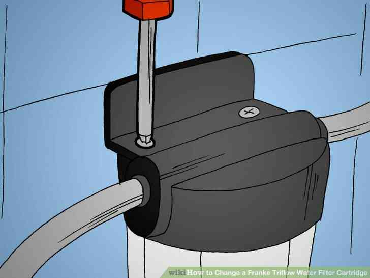 Image intitulé Modifier un Franke Triflow Filtre à Eau la Cartouche de l